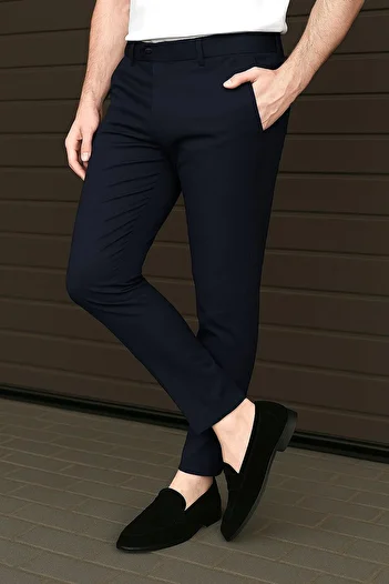 Delpino Italian Cut Lycra Ankle Length Fabric Pants