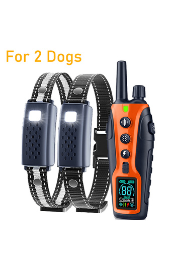 Choice For 2 Dogs 3280Ft Electric Dog Training Collar Remote Control Waterproof Pet BehaviorFor 5-120lbs Pu