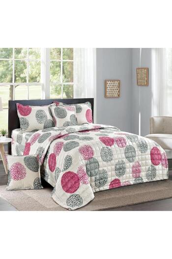 Generic 4 Pieces Floral Comforter Set For All Season Single Size 160X210Cm Velvet Bedding Set