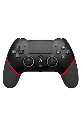 choice2 Black Red Wireless Gaming Controller 6 Axis Gyro Bluetooth Console Controller Macros Turbo Dual Vibr