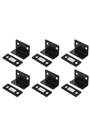 Choice Black 6pcs 10-1PCS L-shaped Magnetic Door Closer Self-adhesive Invisible Cabinet Door Suction Wardro