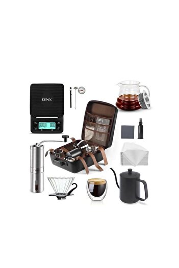 Denx Specialty Coffee Tool Bag V60 Coffee Machine 12 Piece Set