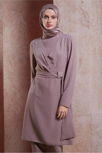 Alvina 30279 Model Stone Detailed Trousers Set