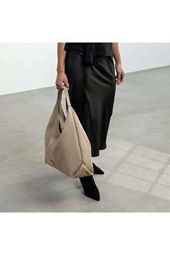 Isabel Bernard Honoré Schultertasche Taupe