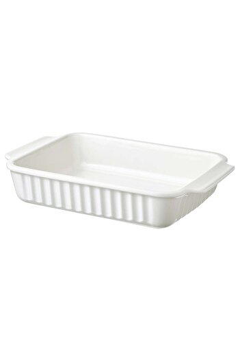 IKEA POETISK Oven dish, off-white, 34 x 23 cm