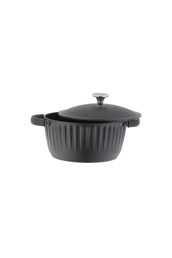 Madame Coco Freya Pot 20 cm with Brown Scoro Luminescences with a Firey Departure Temperature Measuring Instrument
