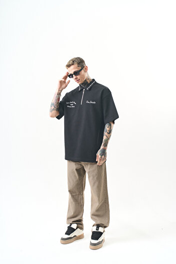 Respire Men Isparta T-Shirt Oversize Smoked