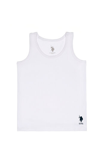 U.S. Polo Assn. Erkek Çocuk 2'li Beyaz Atlet 50310967-VR013