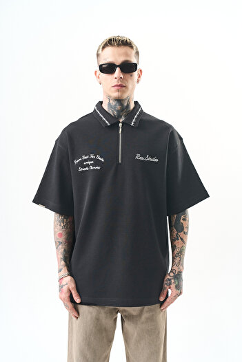 Respire Men Isparta T-Shirt Oversize Smoked