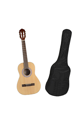 Depox Classical wooden guitar 95 cm, classic nature, nylon gift case