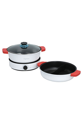 HOMİX 1400W Multi-Functional Durable and Elegant Cooking Pan