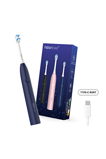 h2ofloss 2025 New Electric Toothbrush Ultrasonic Oral Cleaning Long-lasting Intelligence-blue