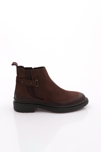 DGN Ανδρικές Μπότες Γνήσιο Δερμάτινο Καφέ Nubuck 2981723210