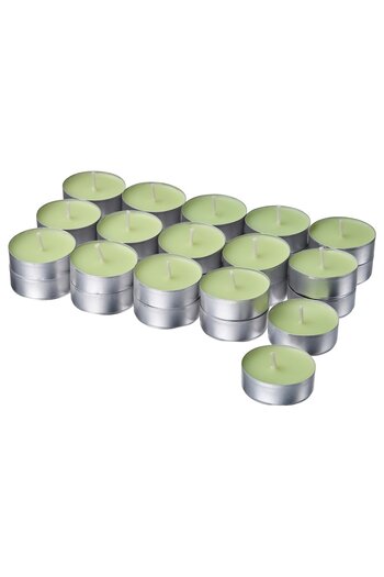 IKEA Lövskogslund scented tealights, Apple, 3.5-hour burn time, pack of 30 - IKEA - 3.8 cm diameter