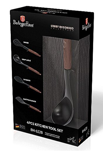 Berlinger Haus Ebony Line Rosewood 4-piece kitchen utensil set