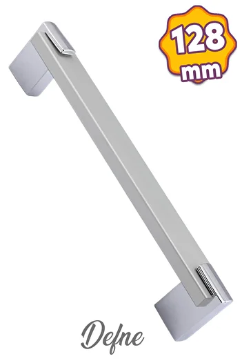 Badem10 Suport pentru sertar de bucătărie din metal cromat de 128 mm