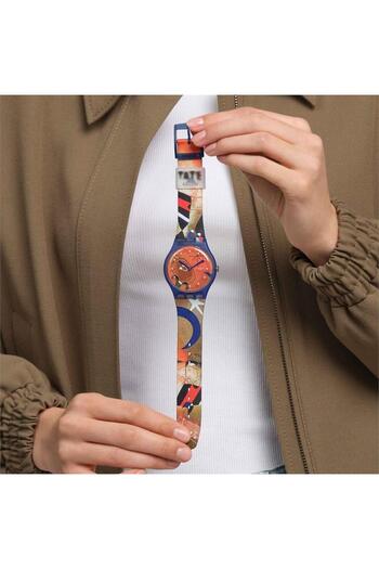 Swatch So29Z136 Miro's Women & Bird in the Moonlight Unisex Wristwatch So29Z136