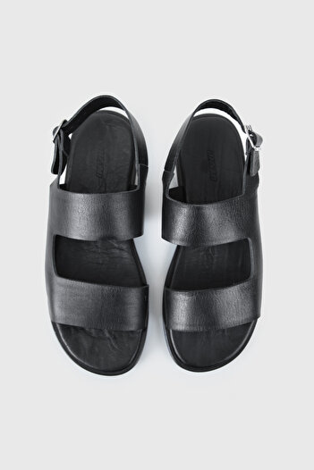 GIESTO Double Strap Leather Sandals