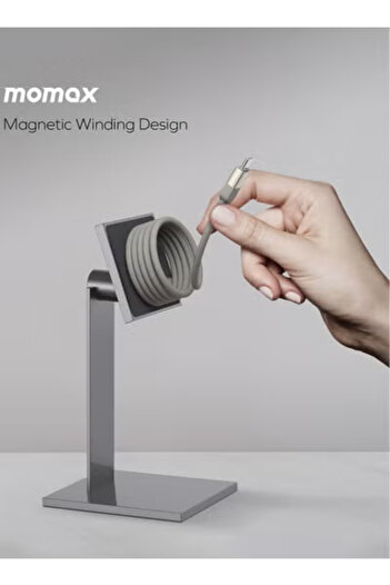 Momax Elite MAG Link 100W USB-C to USB-C Magnetic Cable [2 Meter] - Titanium