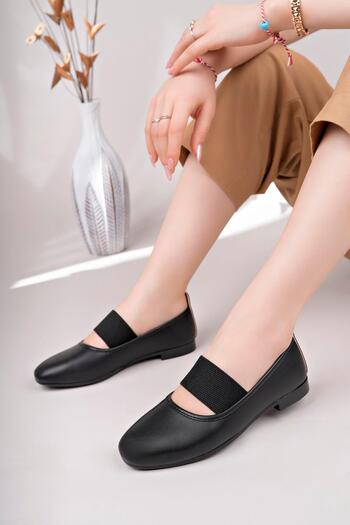 Aymood Elastic Ballerina Daily Orthopedic Sole Women's Shoes