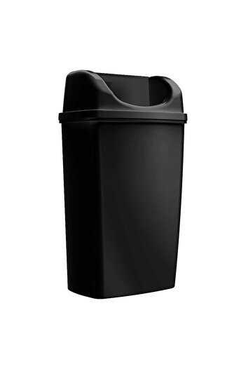 Rulopak Wall Mounted Trash Can 50 Liters Black