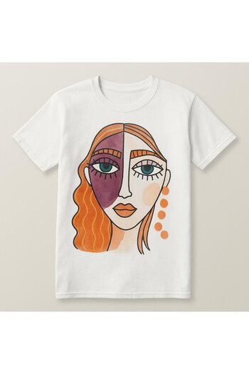 HAKKE Printed Cut Fiber T-Shirt