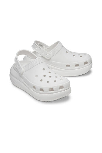 Crocs Γυναικείες παντόφλες Crush Clog 207521 -100 Λευκό