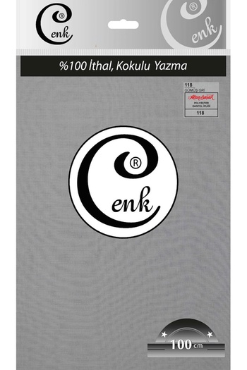 Cenk Solid Color 100 cm Bag Writing - 0301 - 118-Silver Gray