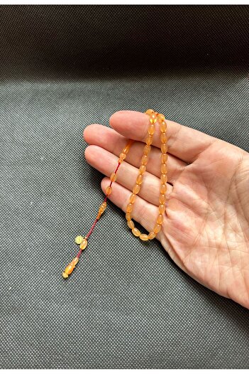 Kehribarstore Squeezing Amber Wrist Length 4 Finger Tiny Size Four Finger System Masterly Craftsmanship Men's Gift