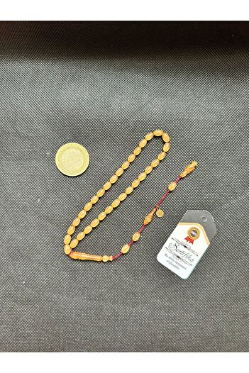 Kehribarstore Squeezing Amber Wrist Length 4 Finger Tiny Size Four Finger System Masterly Craftsmanship Men's Gift