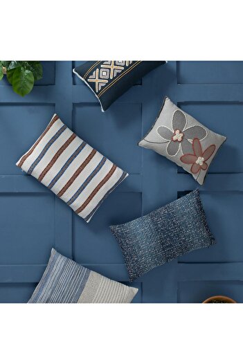 Sarev Blue Main Decorative Throw Pillow 35*55 cm
