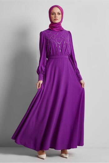 Alvina Sequin Detailed Dress 45419