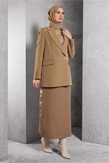 Alvina Kruvaze Collar Blazer Jacket 45046