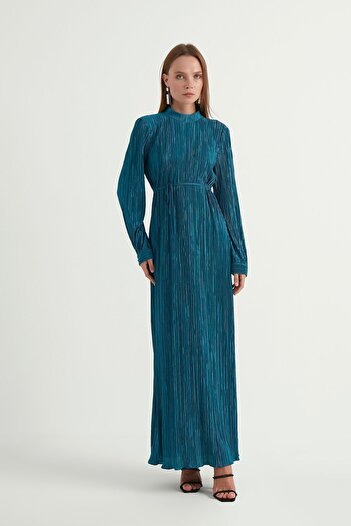 Birgül Bektaş Elvis Turquoise Evening Dress