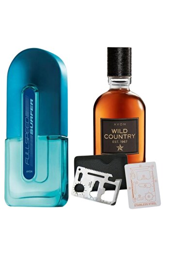 Dactylion Set apa de toaleta Full Speed Surfer 75 ml, apa de toaleta Wild Country 75 ml, card multifunctional