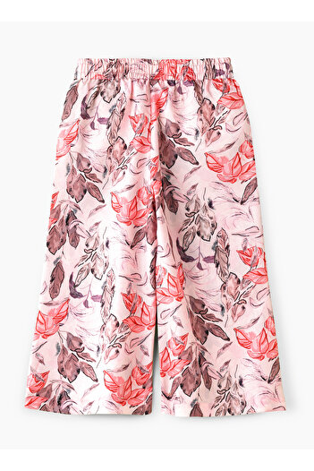 Basicxx Girls Pink Floral Culottes