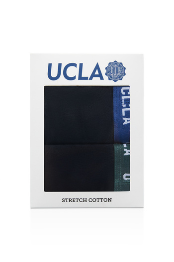 UCLA Irvine Navy Blue (Blue-Green) Waist Banded Jacquard Standard Fit Men's Boxers