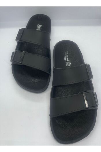 PARMİ   Orthopedic Men's Slippers with Double Buckle