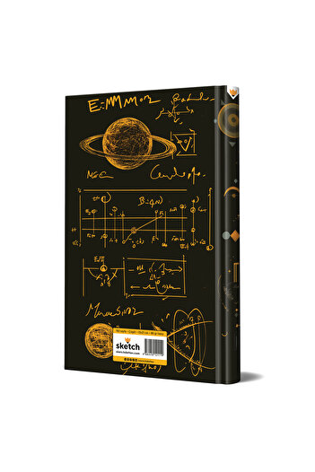 sketch Striped Notepad Designed by Albert Einstein – 13X21 cm Hard Cover 192 Pages