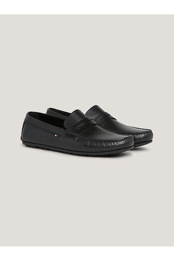Tommy Hilfiger Men's Genuine Leather Shoes – Tommy Hilfiger Black on Heel Fm0Fm04810-Bds