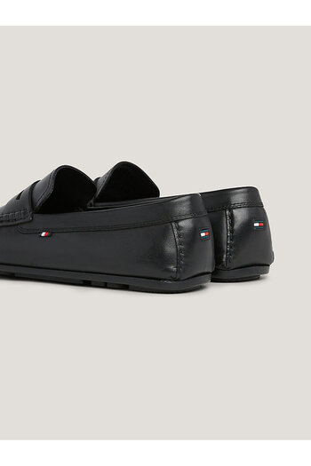Tommy Hilfiger Men's Genuine Leather Shoes – Tommy Hilfiger Black on Heel Fm0Fm04810-Bds