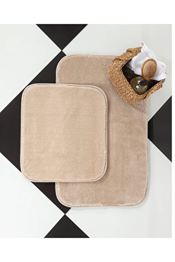 Madame Coco M.C Carol 2-Piece Bath Mat - Mink - 50X80 cm