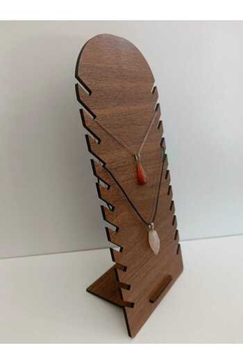 öyküdekor Wood Mdf Pendant Stand |   14X30Cm |   White & Walnut Color Optional