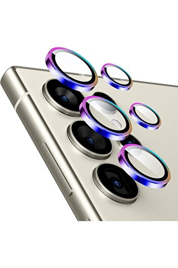 AWH Camera Lens Protector for Samsung Galaxy S24 Ultra, Scratch-Resistant, 1 Set (Chromatic)