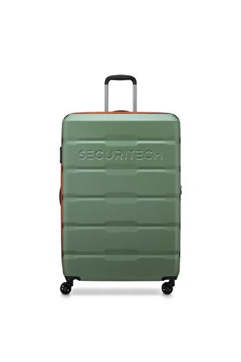 Delsey Securitech By Paris 82cm 4 Double-Wheeled Expandable Luggage Trolley - Khaki Green