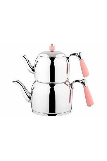 Özkent Armine Çaydanlık Mini Boy K 376 Pembe Süzgeçli