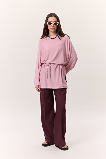 Manuka Trico Tunic with Belt Pink