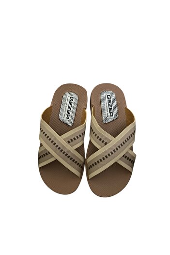 GEZER Παιδικές παντόφλες Summer Cross Colorful Stripe