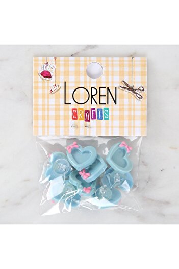 Loren Crafts Blue 8 Button - 3014