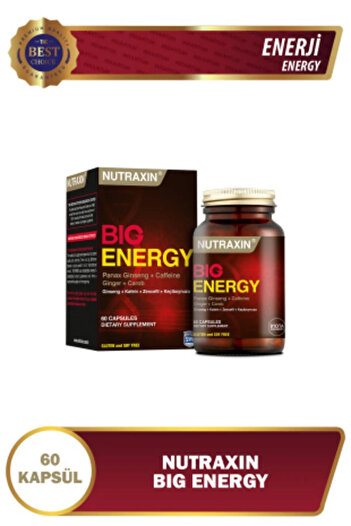Nutraxin High Energy - 60 Tablets High Energy Supplement